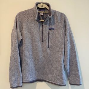 Patagonia Men's Better Sweater® 1/4-Zip Fleece Size M Gray